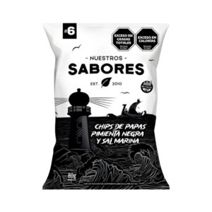 Chips de Pimienta Negra y Sal Marina Nuestros Sabores