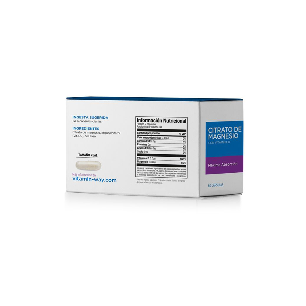 Citrato de Magnesio capsulas Vitamin Way - Imagen 2