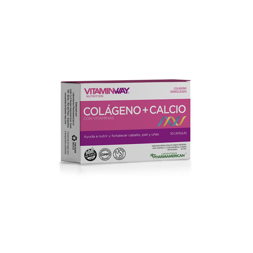 Colágeno + Calcio x 60 capsulas Vitamin Way