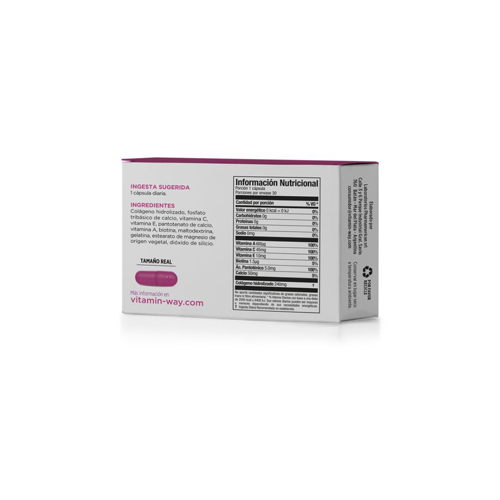 Colágeno + Calcio x 60 capsulas Vitamin Way - Imagen 2